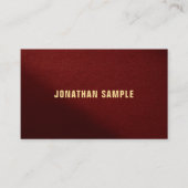 Your Custom Text Modern Elegant Professional Gold Visitekaartje (Voorkant)