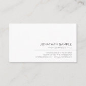 Your Custom Text Modern Elegant Simple Template Visitekaartje (Voorkant)