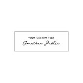 Your Custom Text Name Typography Simple Template Zelfinktende Stempel (Design)