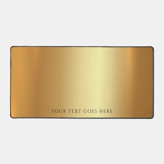 Your Custom Text or Name Elegant Gold Luxurious Bureaumat (Voorkant)