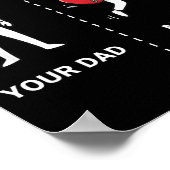 Your Dad My Dad Funny B Guitar Lover Musician Sarc Poster (Hoek)
