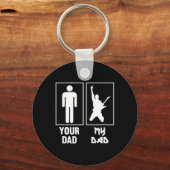 Your Dad My Dad Guitar Rocker Rock N Roll Band T S Sleutelhanger (Voorkant)