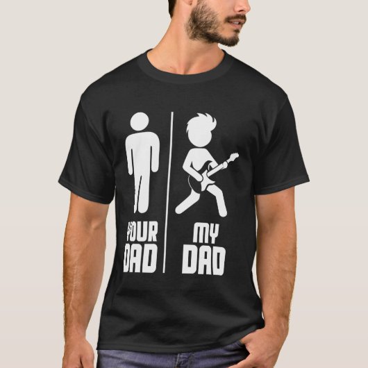 Your Dad My Dad Guitar T-shirt (Voorkant)