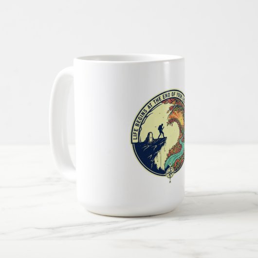 “Your Daily Dose of Motivation” Quote Mug Koffiemok (Voorkant links)