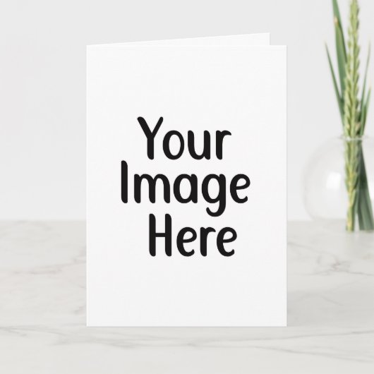 Your Design Here Personalized Kaart (Voorkant)