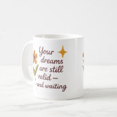 Your dreams are still valid and waiting - Mug Koffiemok (Voorkant links)