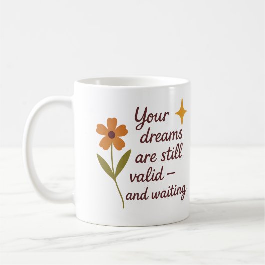 Your dreams are still valid and waiting - Mug Koffiemok (Links)