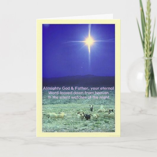 Your eternal word (Bethlehem) Xmas card Feestdagen Kaart (Voorkant)