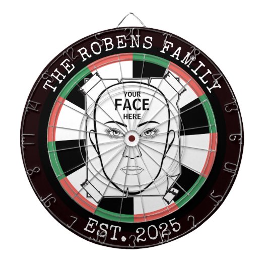 Your Face Here Dartboard Dartbord (Voorkant)