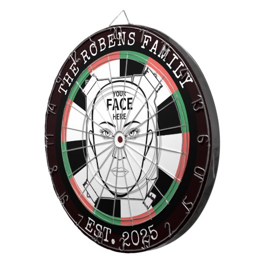 Your Face Here Dartboard Dartbord (Voorkant Rechts)