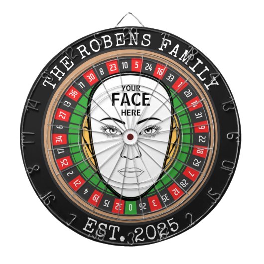 Your Face Here Dartboard Dartbord (Voorkant)