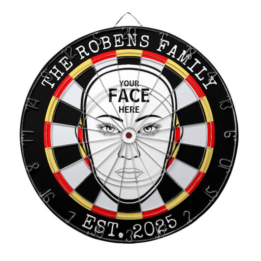 Your Face Here Dartboard Dartbord (Voorkant)