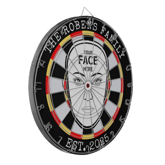 Your Face Here Dartboard Dartbord (Voorkant Links)