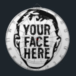 Your Face Here Dartboard Dartbord<br><div class="desc">Looking For Something One-Of-A-Kind?
Easily upload photos,  artwork,  text,  and more!
CREATE YOUR OWN CUSTOM ITEM NOW</div>