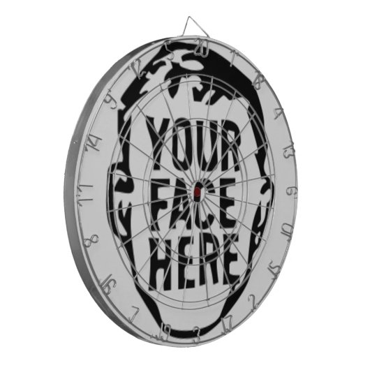 Your Face Here Dartboard Dartbord (Voorkant Links)