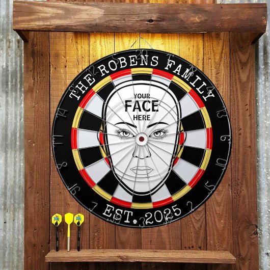 Your Face Here Dartboard Dartbord