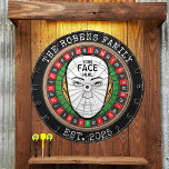 Your Face Here Dartboard Dartbord<br><div class="desc">A dartboard is a popular recreational and competitive game that provides hours of fun for players of all ages and skill levels. Typically made from sisal fibers, cork, or electronic components, dartboards are designed to withstand the impact of darts while offering precise scoring zones. Standard dartboards feature a circular design...</div>