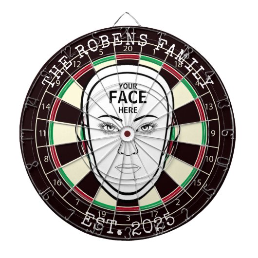 Your Face Here Dartboard Dartbord (Voorkant)