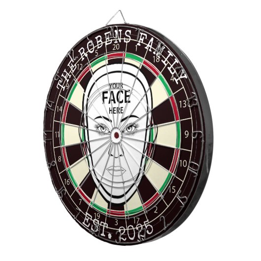 Your Face Here Dartboard Dartbord (Voorkant Rechts)