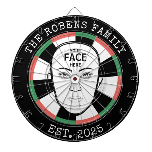 Your Face Here Dartboard Dartbord (Voorkant)