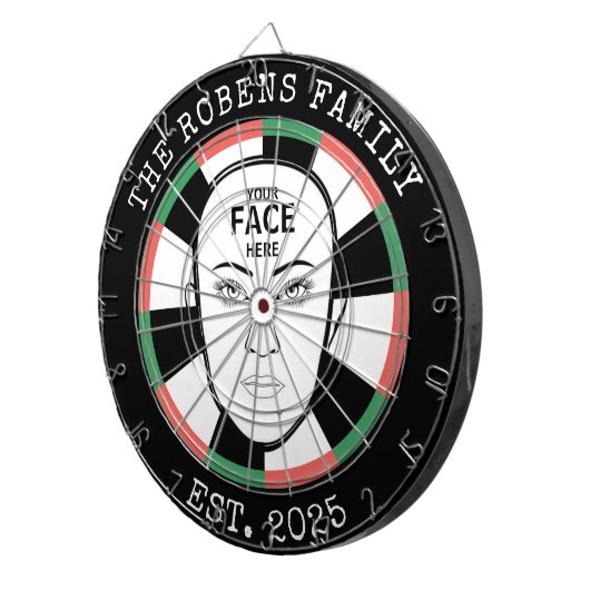 Your Face Here Dartboard Dartbord (Voorkant Rechts)