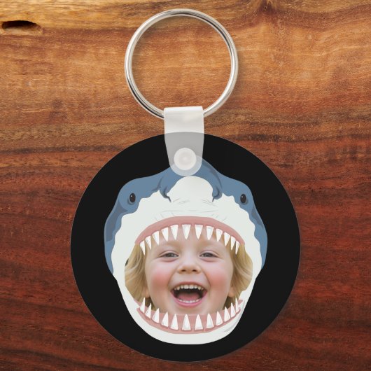 Your Face In Sharks Mouth Funny  Sleutelhanger (Voorkant)