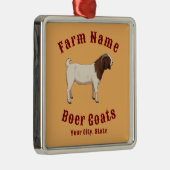 Your Farm Boer Goats Metalen Ornament (Rechts)