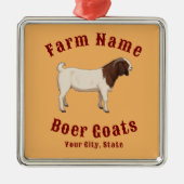 Your Farm Boer Goats Metalen Ornament (Voorkant)