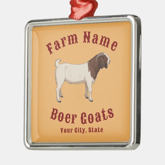Your Farm Boer Goats Metalen Ornament (Links)