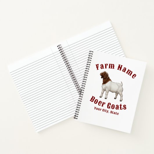 Your Farm Boer Goats Notitieboek (Binnen)