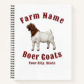 Your Farm Boer Goats Notitieboek (Voorkant)