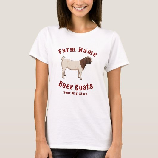 Your Farm Boer Goats T-shirt (Voorkant)