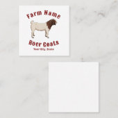 Your Farm Boer Goats Vierkante Visitekaartje (Voorkant / Achterkant)