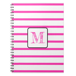 Your favorite letter in embroidered calligraphy notitieboek