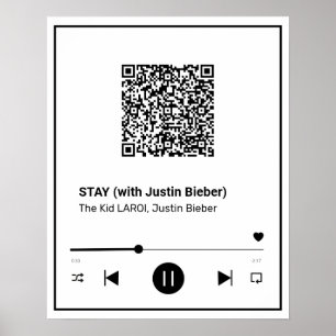 Your Favorite Song on A Poster