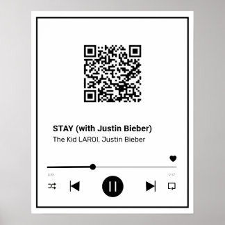 Your Favorite Song on A Poster