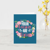 Your Feelings Are Valid Mental Health People With Kaart (Gele Bloem)