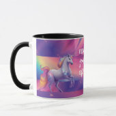 Your Feelings Are Valid Rainbow Tie Dye Unicorn Mok (Links)