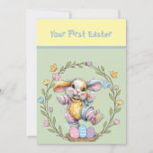 Your First Easter Flat Note Card Notitiekaartje (Voorkant)