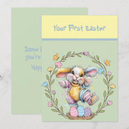Your First Easter Flat Note Card Notitiekaartje