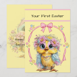 Your First Easter Flat Note Card Notitiekaartje
