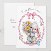 Your First Easter Flat Note Card Notitiekaartje (Voorkant / Achterkant)