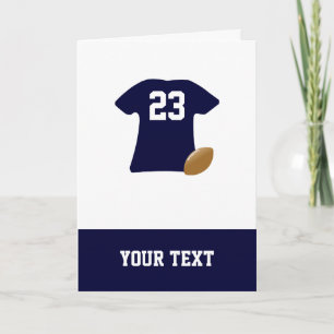 Your Football Shirt With Ball Birthday Card Kaart