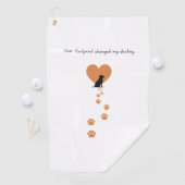 Your footprint changed my destiny golfhanddoek (Insitu)