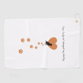 Your footprint changed my destiny golfhanddoek (Horizontaal)