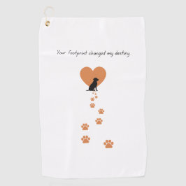 Your footprint changed my destiny golfhanddoek