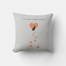 Your footprint changed my destiny kussen