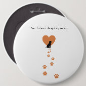 Your footprint changed my destiny ronde button 6,0 cm (Voorkant /achterkant)