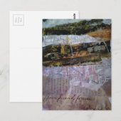 Your Friend Forever mixed media collage Briefkaart (Voorkant / Achterkant)