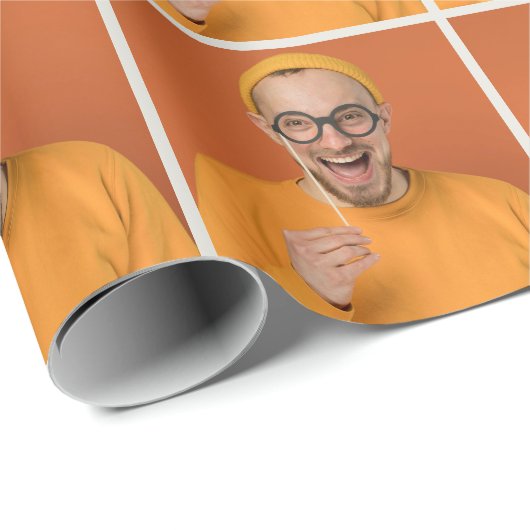Your Funny Photo Selfie Upload Cadeaupapier (Rol Hoek)